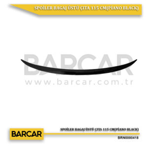 BARCAR Universal Bagaj Üstü Piano Black Spoiler 115 Cm