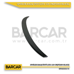 BARCAR Universal Bagaj Üstü Piano Black Spoiler 120 Cm